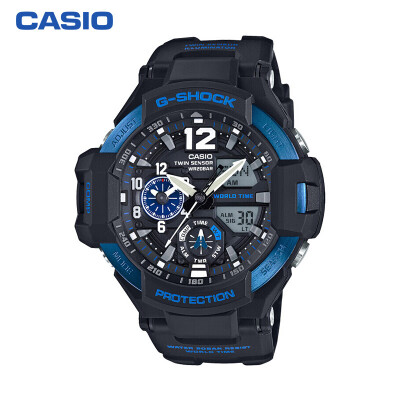 

CASIO watch mens aviation series mud-proof&shockproof waterproof quartz watch GA-1100-2B