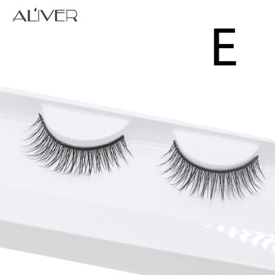 

〖Follure〗1 Pairs Thick Long Cross Party False Eyelashes Black Band Fake Eye Lashes A