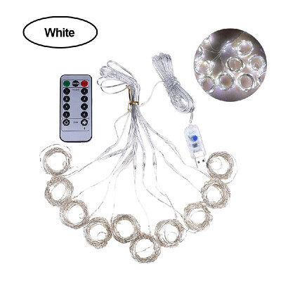 

3000MM3000MM 300LEDs USB Curtain Light Copper Wire 8 Modes Lamp String Lights with RF Remote