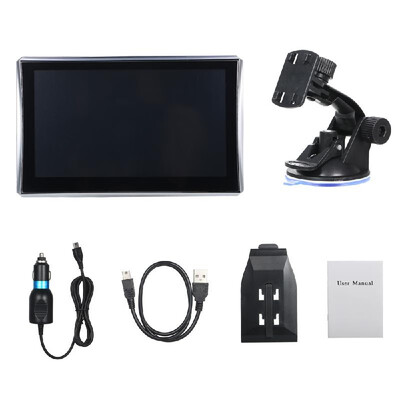 

Car Navigation 7-inch Portable Navigator Touchscreen Voice Announcement ROM256M RAM8G Built-in Australia Maps