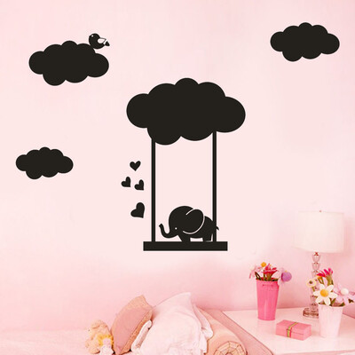 

〖Follure〗Elephant Swinging Removable Art Vinyl Mural Home Room Decor Wall Stickers
