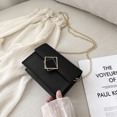 

Sen casual simple versatile Messenger bag 2019 new fashion Korean version of the chain shoulder bag female temperament small square bag