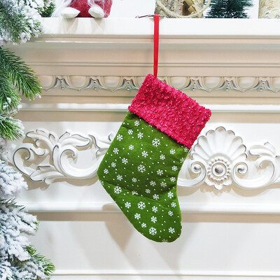 

Tailored Christmas Pendant Snow Pattern Christmas Socks Gift Bag