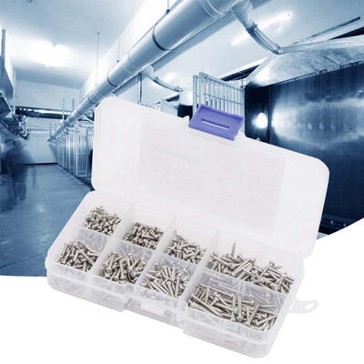 

Greensen 800pcs M2 Countersunk Flat Cross Head Stainless Steel Self Tapping Screws Set