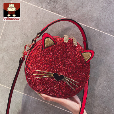 

Small bag womens bag 2019 new fashion slung womens bill of lading shoulder Joker ins cute round bag