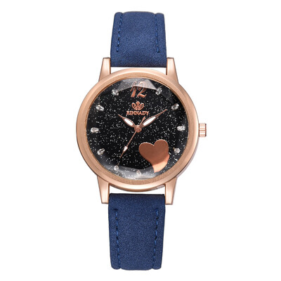 

Diamond love mirror quartz watch romantic star watch to send girlfriend gift table