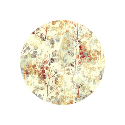 

〖Follure〗3D New Round Flower Print Desktop Floor Door Waterproof Home Decorative Stickers
