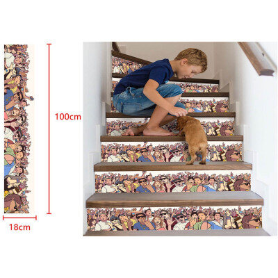 

〖Follure〗3D Simulation Stair Stickers Waterproof Wall Stickers DIY Home Decor