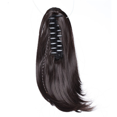 

Adjustable Messy Style Ponytail Hair Extension with Jaw Claw Synthetic Hair-Piece&Braids Ponytail hair