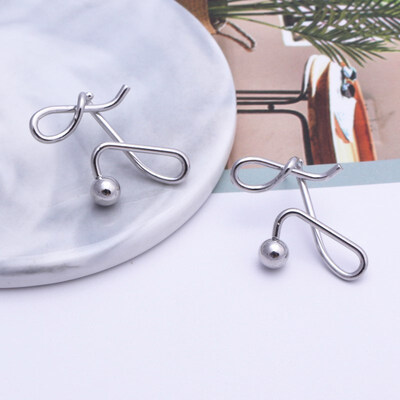 

EK605 Vintage Hollow Round Flower Oval Knot Twist Earrings Geometric Metal Earrings for Women Statement Earrings Modern Art