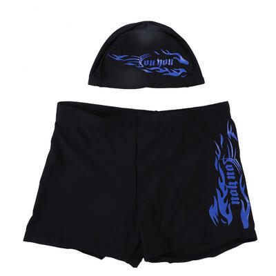 

Greensen Mens Sports Swimming Trunks Hat Breathable Elastic Quick Drying Shorts Swim Suits