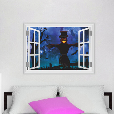 

〖Follure〗3D Halloween Background Wall Decoration Removable Wall Stickers