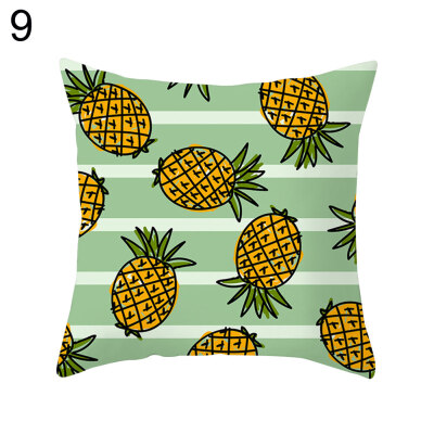 

Flamingo Leaf Pineapple Cactus Pillow Cover Cushion Case Home Car Sofa Bed Decor