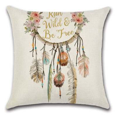 

New Dream Catcher Feather Pillowcase Cushion Cover National Wind Jewelry