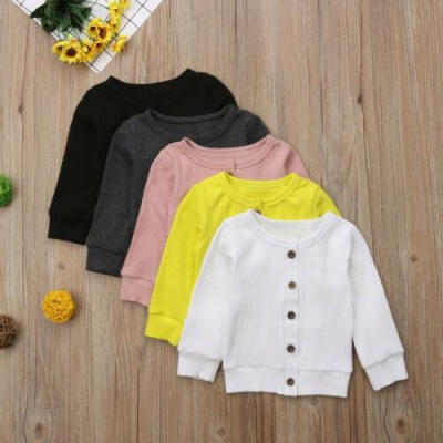 

Newborn Infant Baby Girl Boy Clothes Front Open Knit Sweater Romper Top Jumpsuit