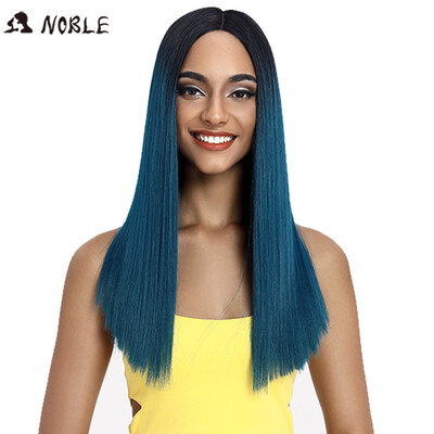 

Noble Synthetic Hair Lace Front Wig 20 Inch long Lace Front Straight Synthetic Wigs for Women Heat Resistant blonde lace Wigs