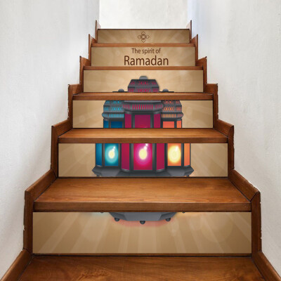 

〖Follure〗Muslim Ramadan Blessing Creative Stair Stickers Creative Floor Stairs Decorative