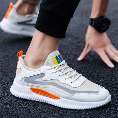 

Mens sports&leisure mens shoes breathable white tide shoes mesh trend wild white shoes casual