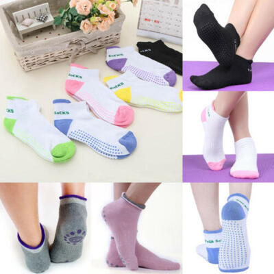 

Unisex Women Soft Anti-Skid Slipper Socks Non-Slip Cotton Gripper Yoga Gym