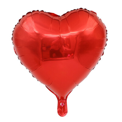 

18 Inch 50pcsset Heart-shaped Aluminum Foil Balloon Wedding Room Party Decoration Love Aluminum Film Balloon