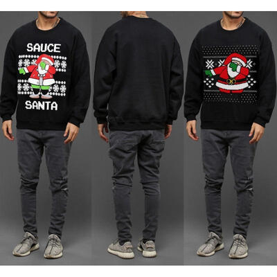 

Womens Mens Hoodie Sweatshirt Jumper Sweater Pullover Tops Coat Christmas Xmas