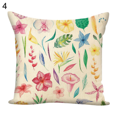 

45x45cm Leaves Square Throw Pillow Case Cushion Cover Home Sofa Bed Car Decor