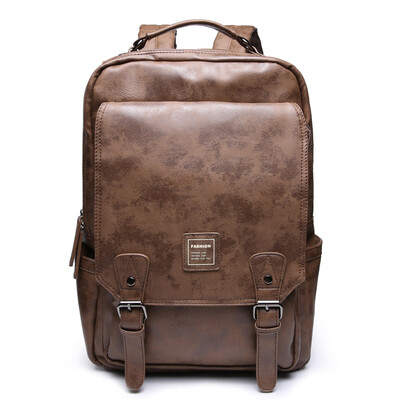 

Retro backpack mens fashion backpack mens casual computer bag Korean young college students bag travel bag