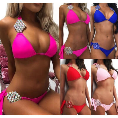 

UK Womens Padded Push-up Bikini Set Swimsuit Bathing Suit Swimwear Beachwear