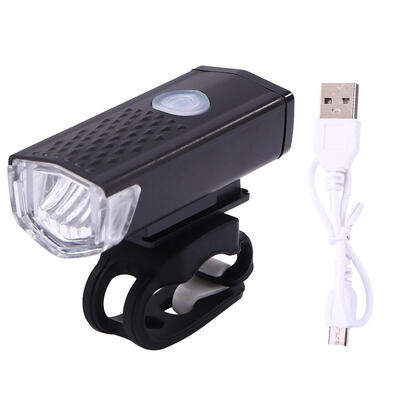 

ABS Mountain Bike Headlight USB Rechargeable Super Bright Night Riding Tool