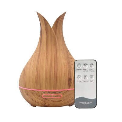 

400ml Wood Grain Aroma Essential Oil Diffuser Ultrasonic Timing Humidifier