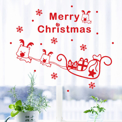 

〖Follure〗Christmas Tree Window Vinyl Wall Stickers Home Decorations Gifts
