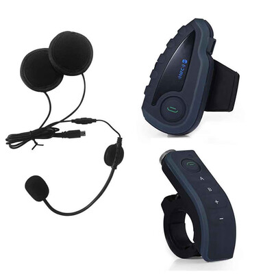 

V8 Motorcycle Bluetooth V30 Helmet Headset Interphone Wireless 5 Riders Handsfree Headphone with Remote control