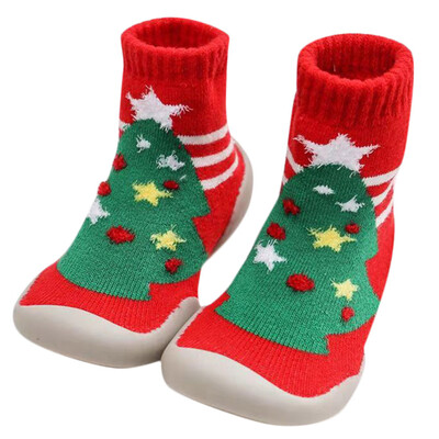 

Baby Infant Toddler Girls Boys Cartoon Christmas XMAS Winter Warm Socks Shoes