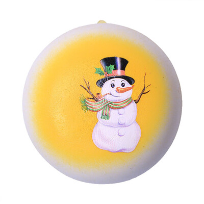 

Siaonvr Hot Christmas Snowma Bread Slow Rising Scented Relieve Stress Toy Key Pendant