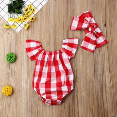 

US Baby Girls Newborn Clothes Cotton Romper Bodysuit Jumpsuit Summer Outfits Set