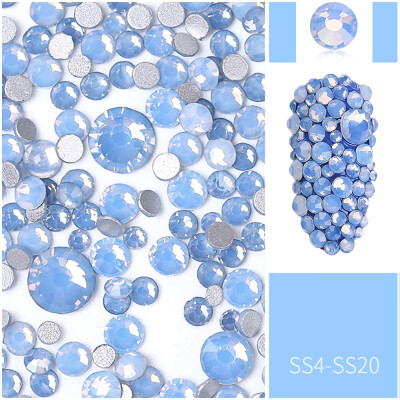 

Toponeto Nail Art Rhinestones 3D Mix Glitters Colorful Acrylic Manicure DIY Tips Stickers