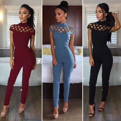 

Fashion Women Ladies Sleeveless Bodycon Romper Jumpsuit Club Bodysuit Long Pants Trousers