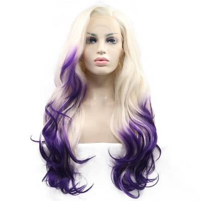 

Dolago Synthetic Hair Wigs natural Wave free Part Lace Front Wigs For Women