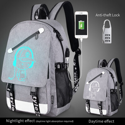 

Tailored Large Capacity Solid Color Waterproof Nylon Casual Backpack School Bag