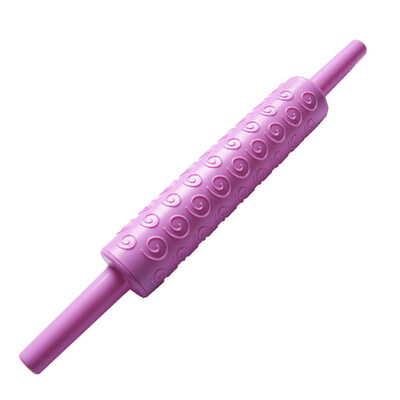 

Plastic Flower Heart Embossing Rolling Pin DIY Cookies Fondant Cake Dough Roller