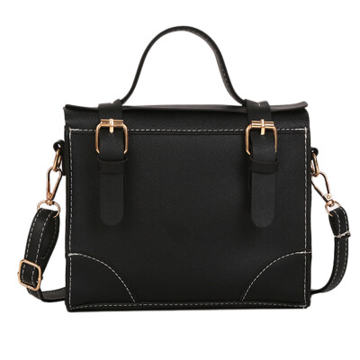 

2019 Fashion Ladies Leather Solid Color Personality Leather Shoulder Bag Women Handbag Women Messenger Bag
