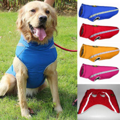 

Waterproof Warm Winter Dog Coat Clothes Dog Padded Fleece Pet Vest Jacket Large