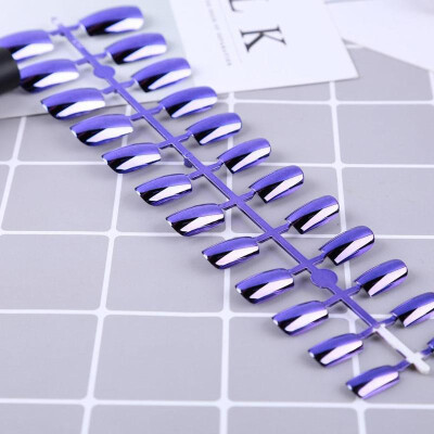 

24pcspack Short Flat-headed Fake Nails Plastic False Nail Art Nail Tips