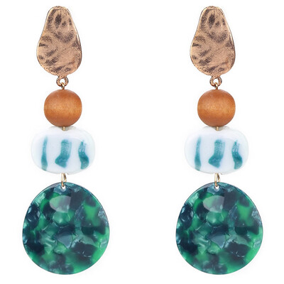 

Earring Exaggeration Charm Fashion Boho Beads Dangle Drop Acrylic Earrings Jewelry New
