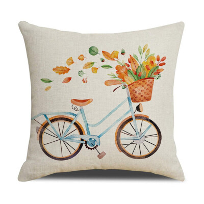 

Thanksgiving Pumpkin Pillow Simple Casual Style Beige Background Cotton Linen Pillow Cover Cushion Cover Pillow Case Home Decor