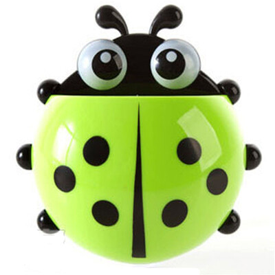 

Gobestart Creative Cute Powerful Suction Toothbrush Holder Toothpaste New Green