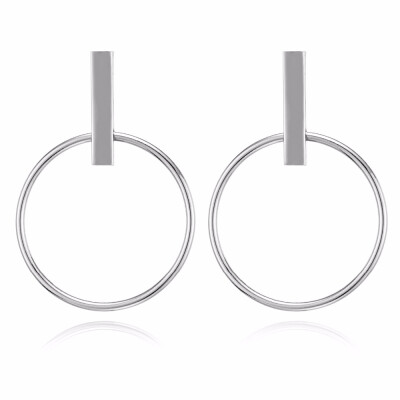 

EK2139 European & American Exaggerated Geometric Big Circle Drop Earrings for Women Ear Jewelry Simple Punk Earrings Brincos