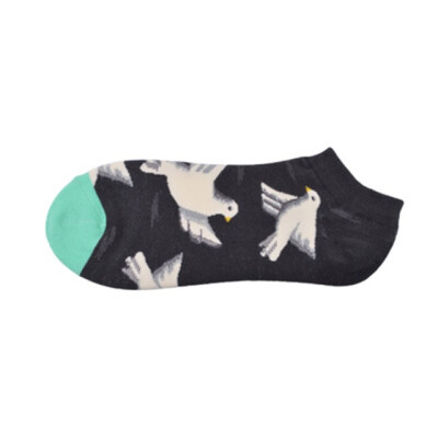 

New street fashion female socks Pop-Up street animal astronaut cactus creative element cotton breathable socks women sox