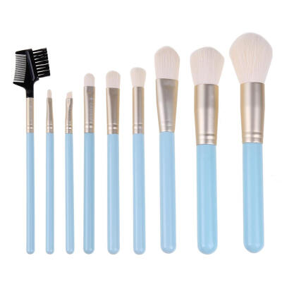 

9pcs Makeup Brush Foundation Powder Eye Shadow Brush Set with Cosmetic Bag