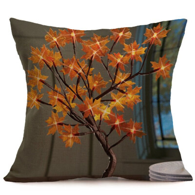 

Tailored Happy Fall Thanksgiving Day Soft Linen Pillow Case Cushion Cover Home Decor